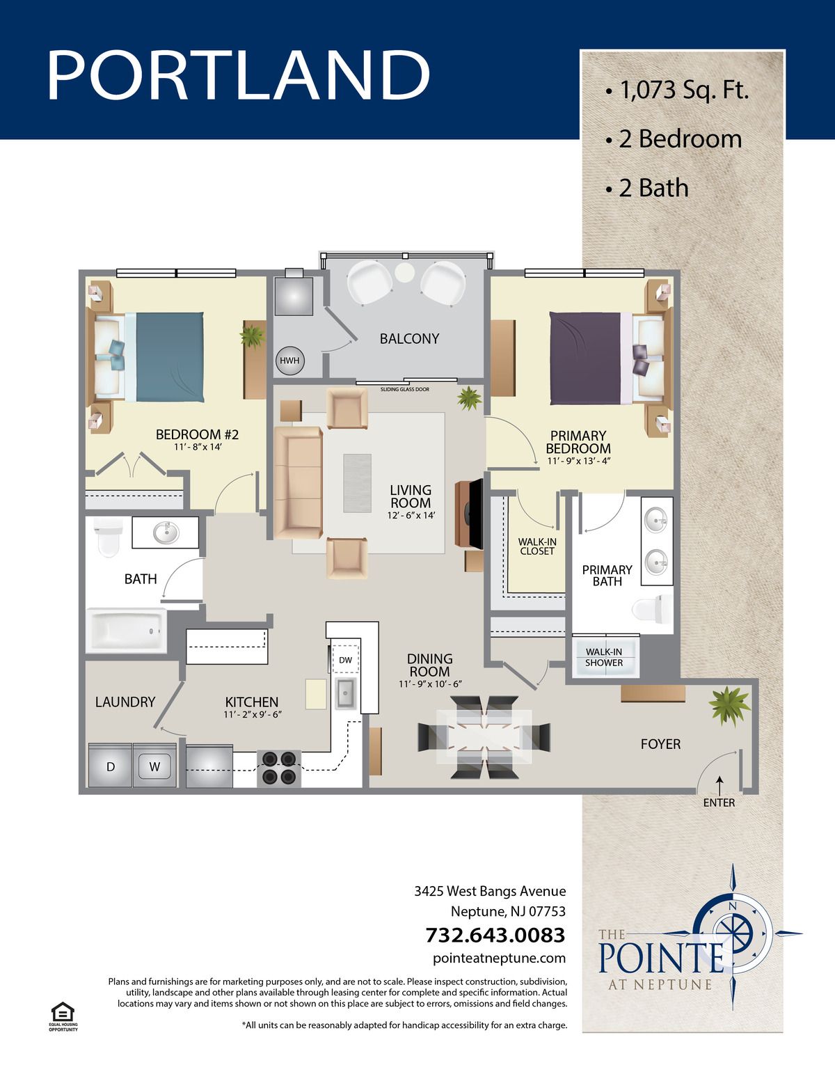 The Pointe At Neptune Floor Plan The Newport