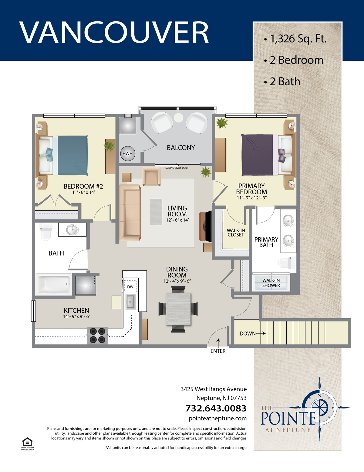 The Pointe At Neptune Floor Plan The Newport