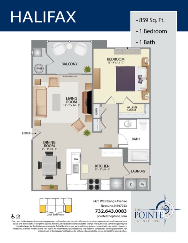 The Pointe At Neptune Floor Plan