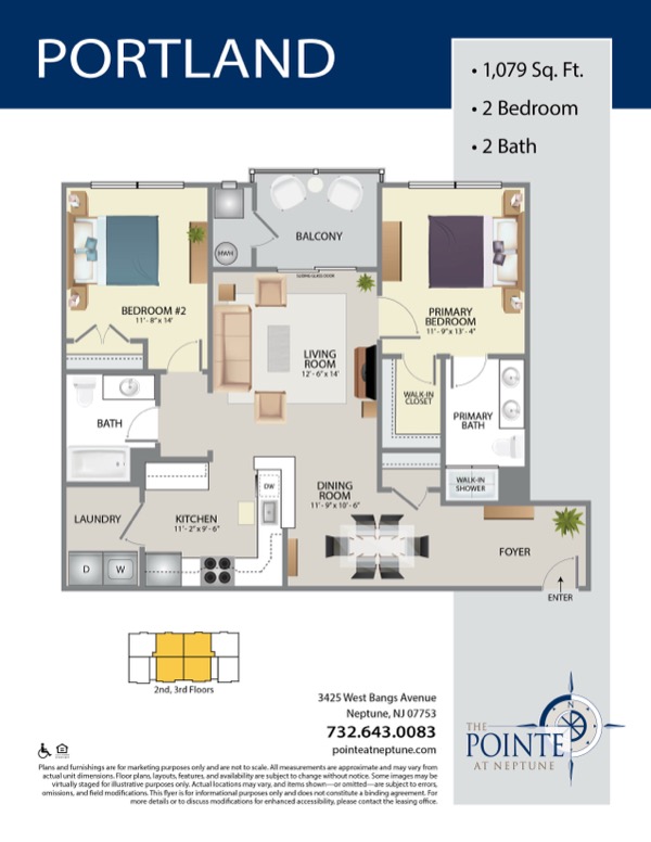 The Pointe At Neptune Floor Plan The Newport